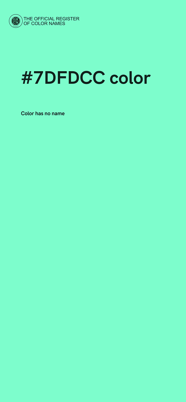 #7DFDCC color image