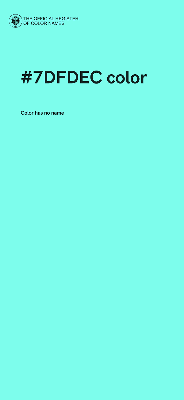 #7DFDEC color image
