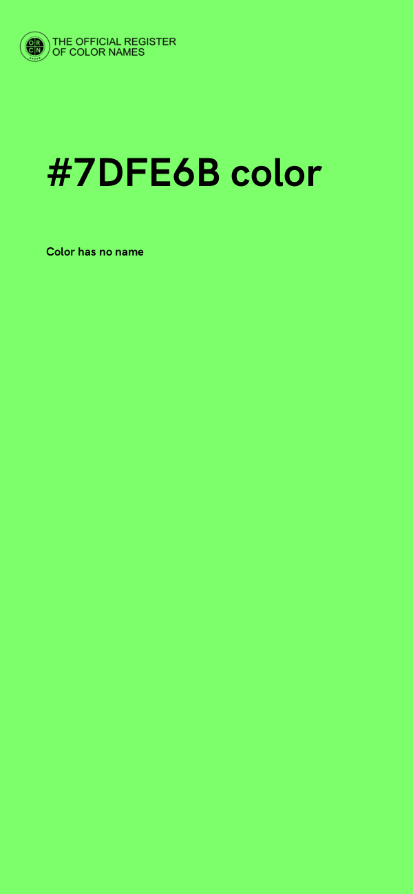 #7DFE6B color image