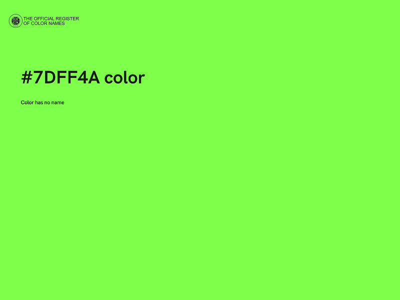 #7DFF4A color image