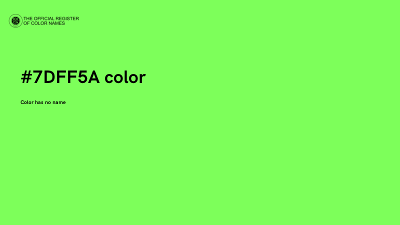 #7DFF5A color image