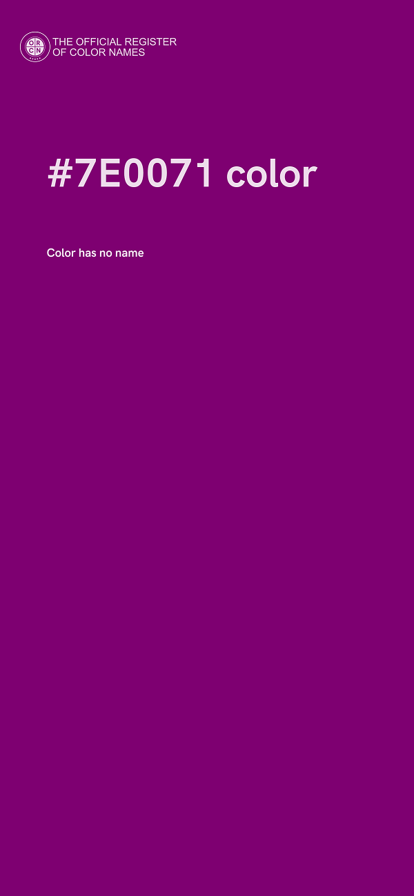 #7E0071 color image