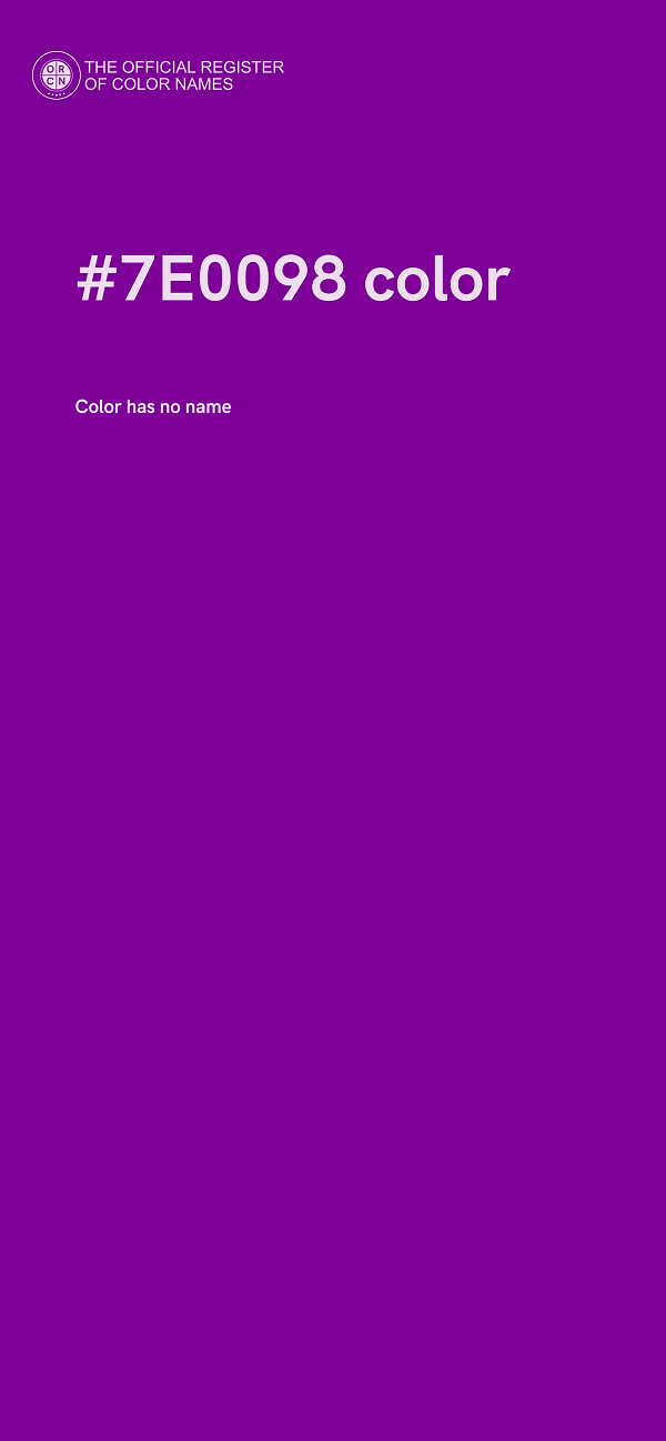 #7E0098 color image