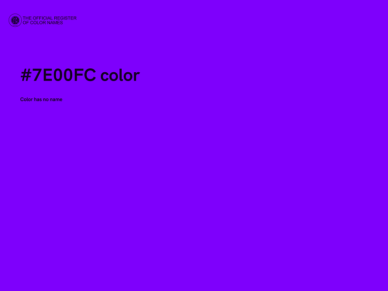 #7E00FC color image