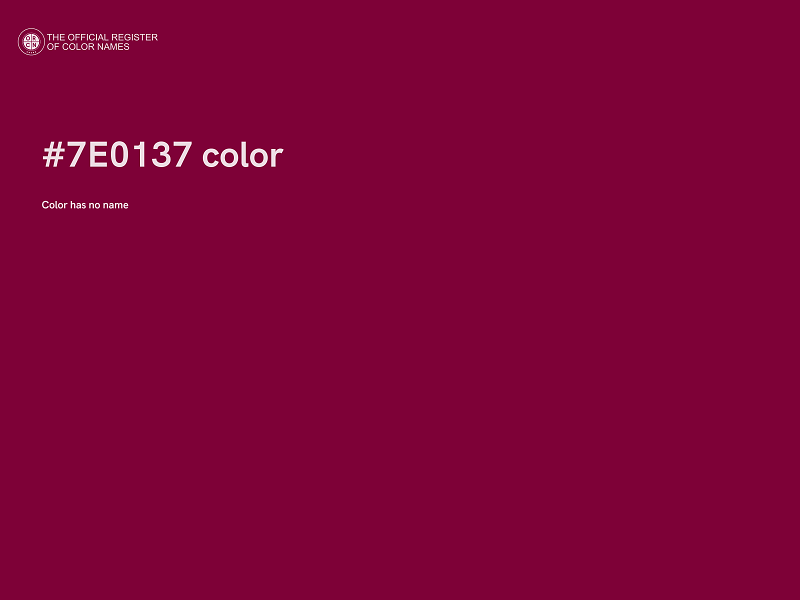 #7E0137 color image
