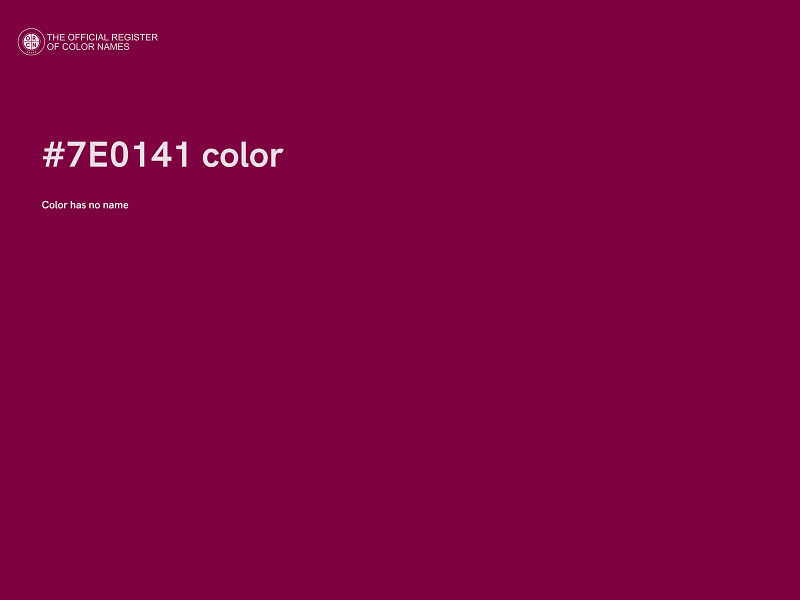 #7E0141 color image