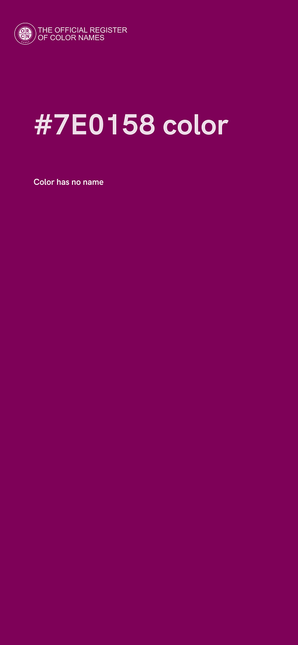 #7E0158 color image