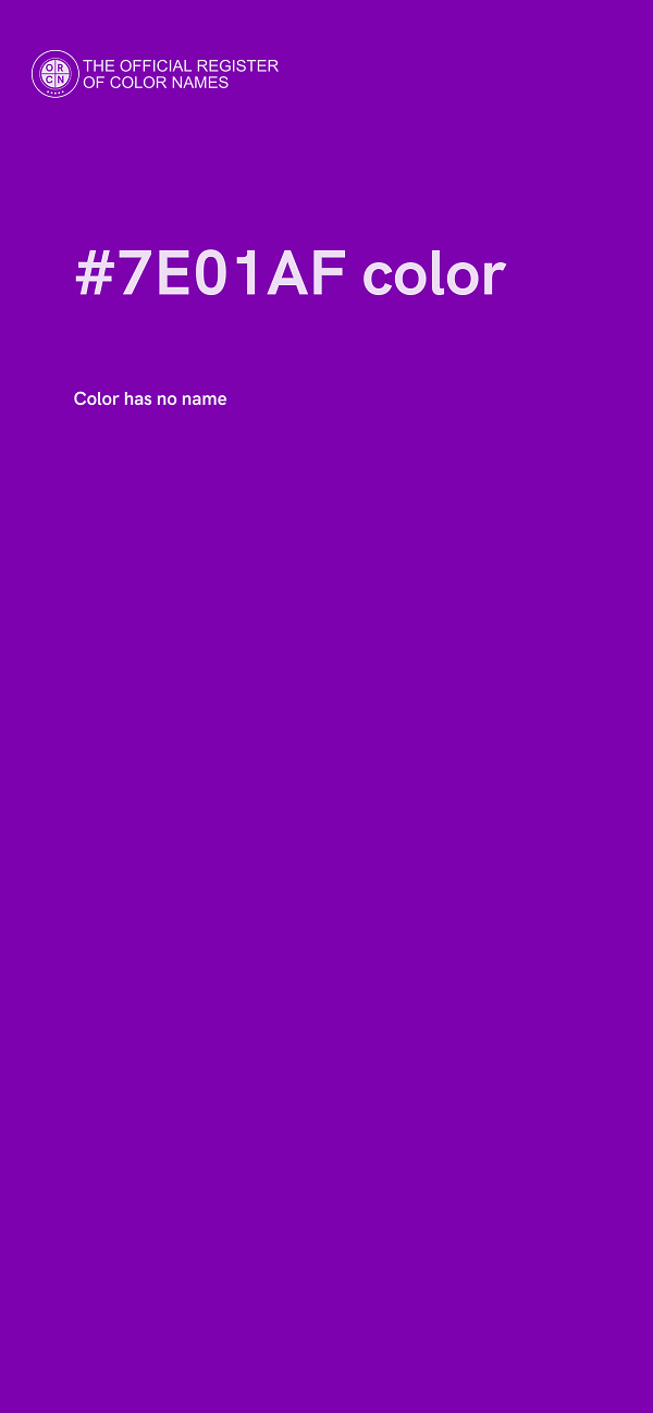 #7E01AF color image