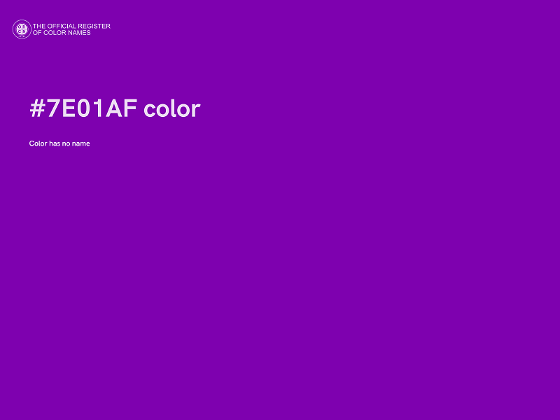 #7E01AF color image