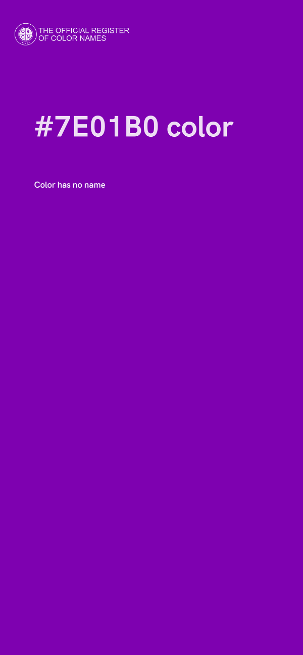 #7E01B0 color image