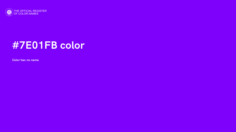 #7E01FB color image