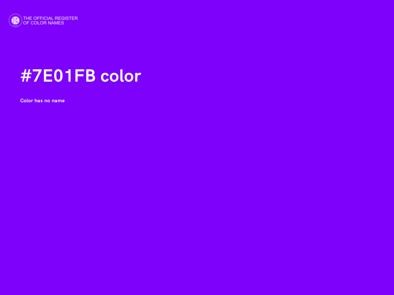 #7E01FB color image