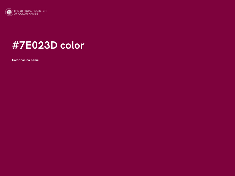 #7E023D color image