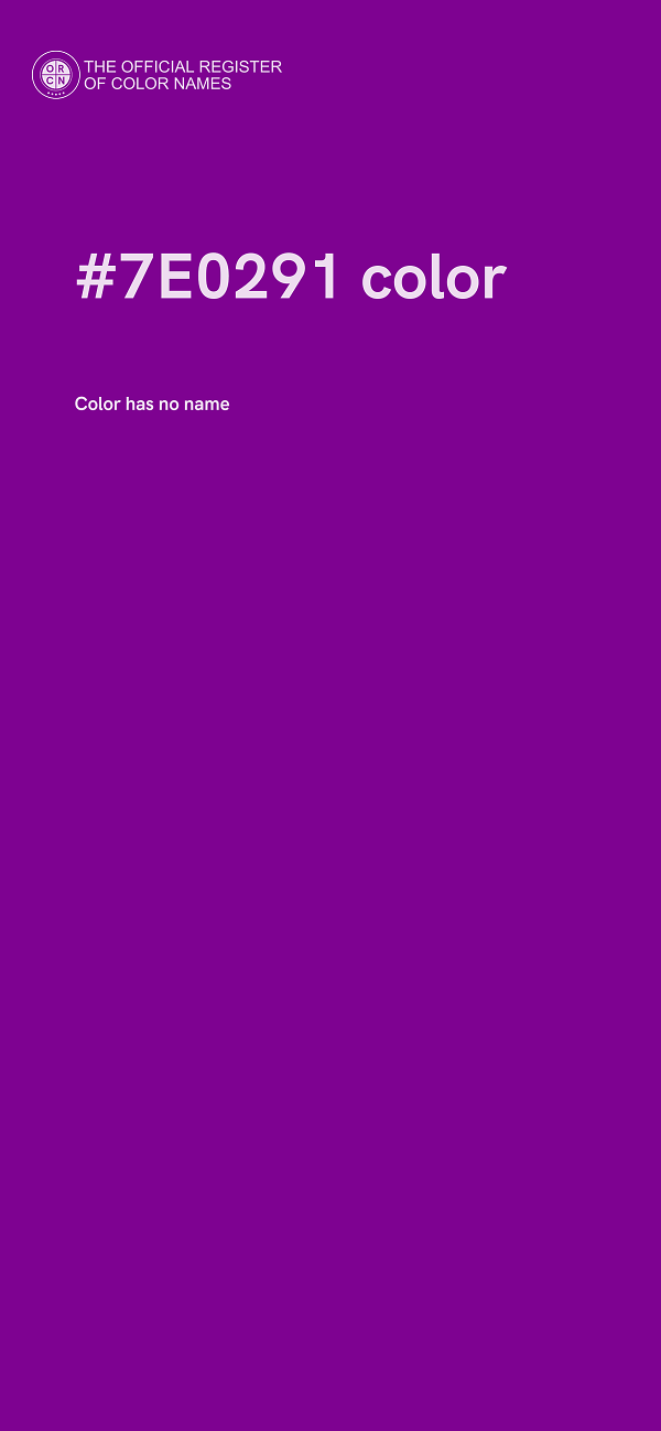 #7E0291 color image