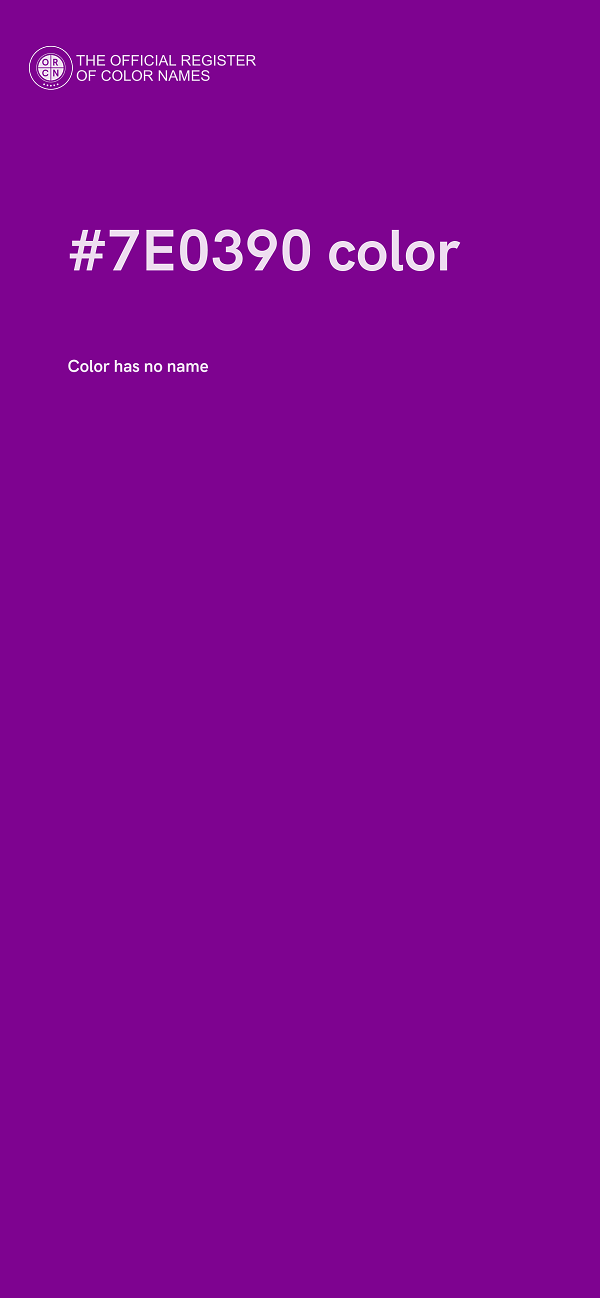 #7E0390 color image