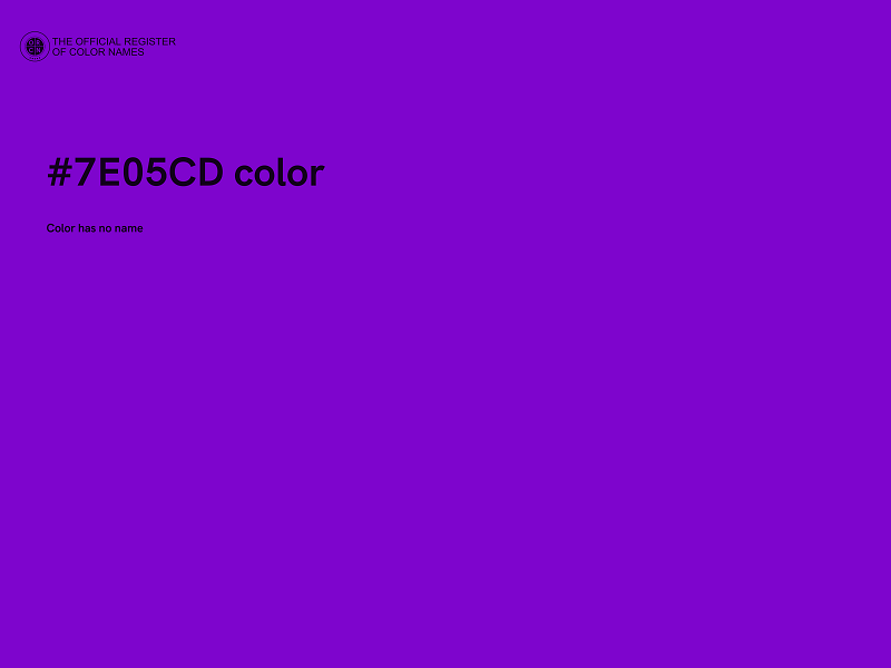 #7E05CD color image