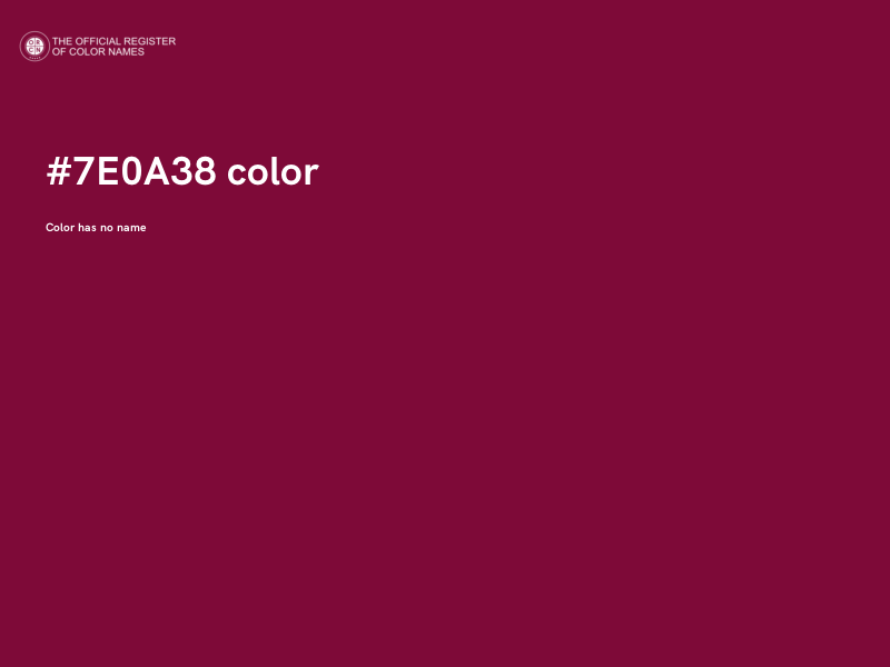 #7E0A38 color image