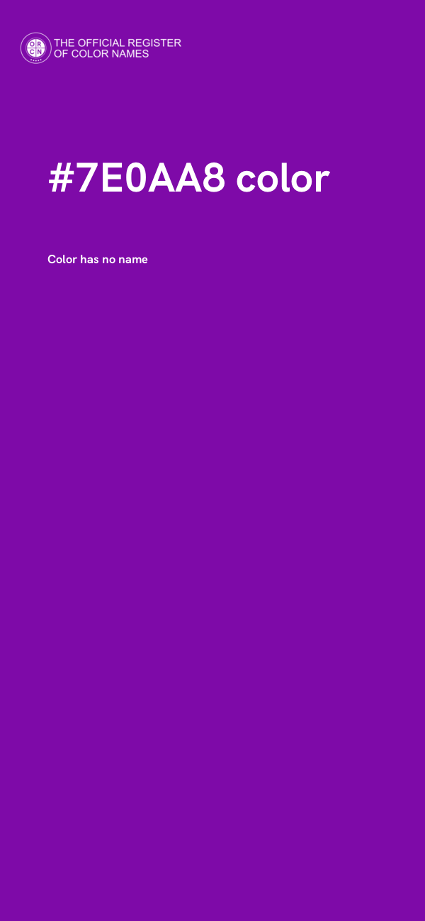 #7E0AA8 color image