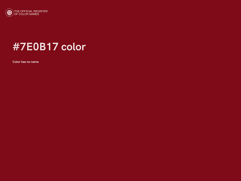 #7E0B17 color image