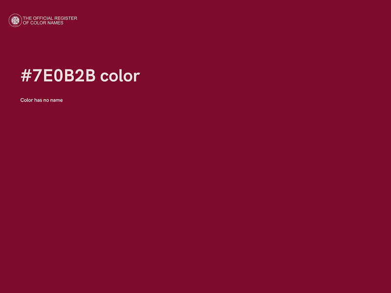#7E0B2B color image