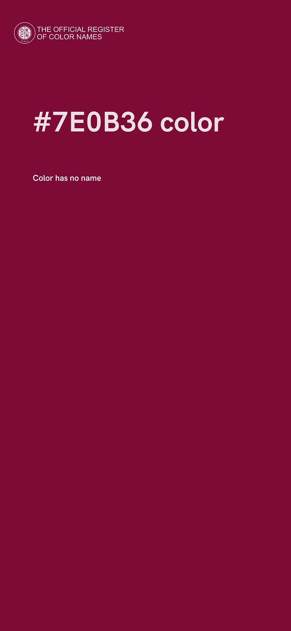 #7E0B36 color image