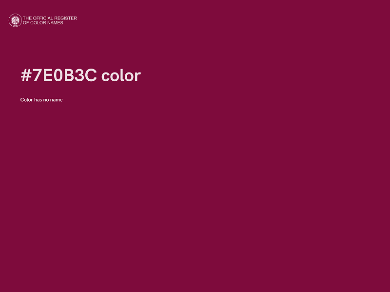 #7E0B3C color image