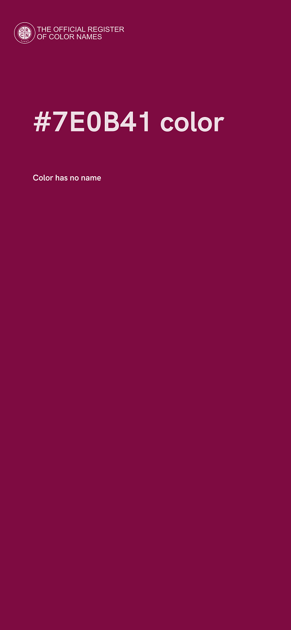 #7E0B41 color image
