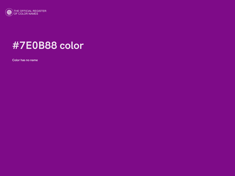 #7E0B88 color image