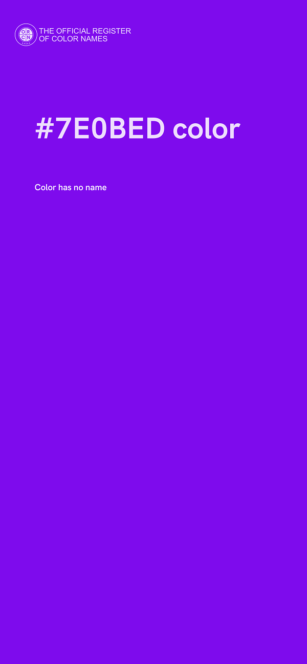 #7E0BED color image