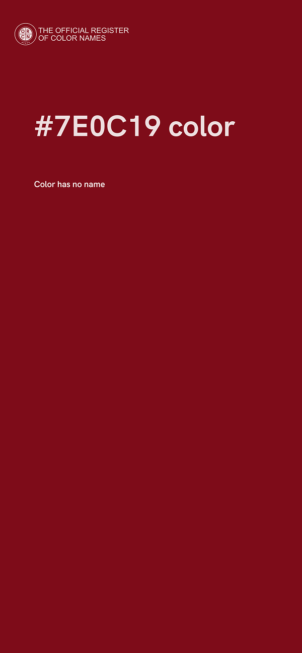 #7E0C19 color image