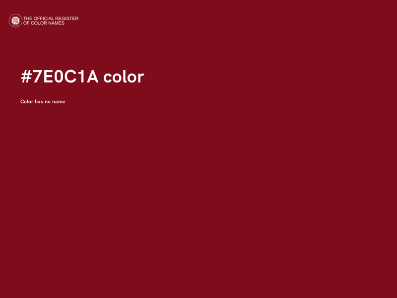 #7E0C1A color image