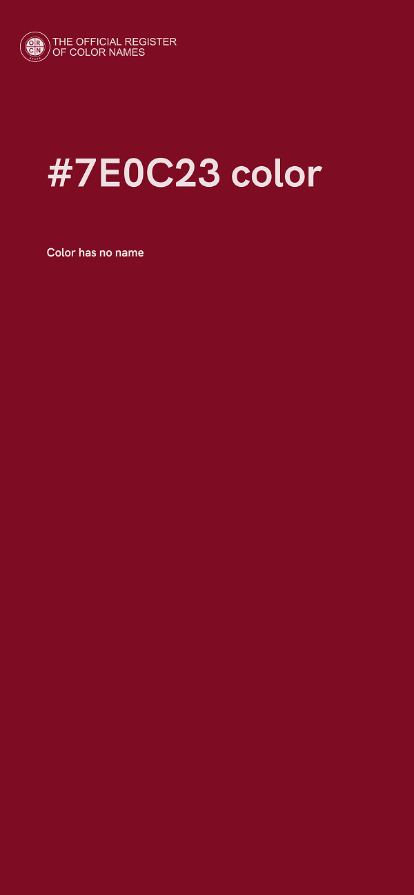 #7E0C23 color image