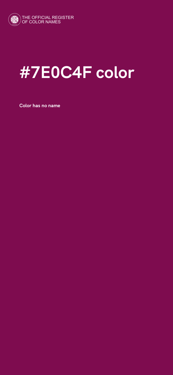 #7E0C4F color image