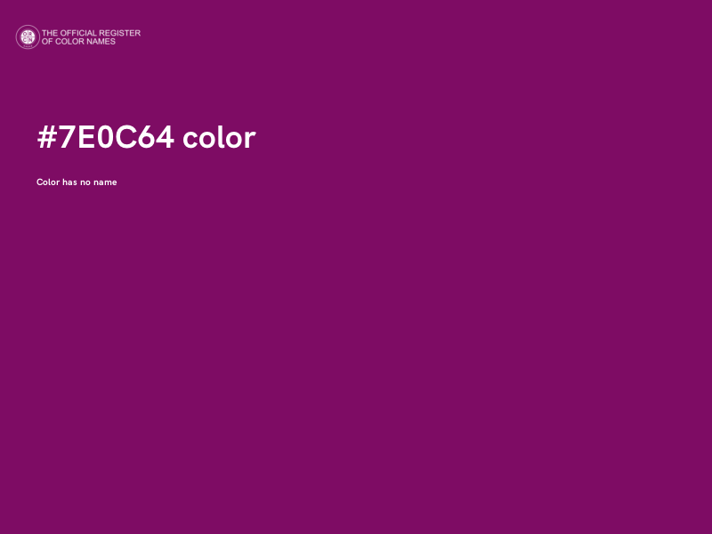 #7E0C64 color image