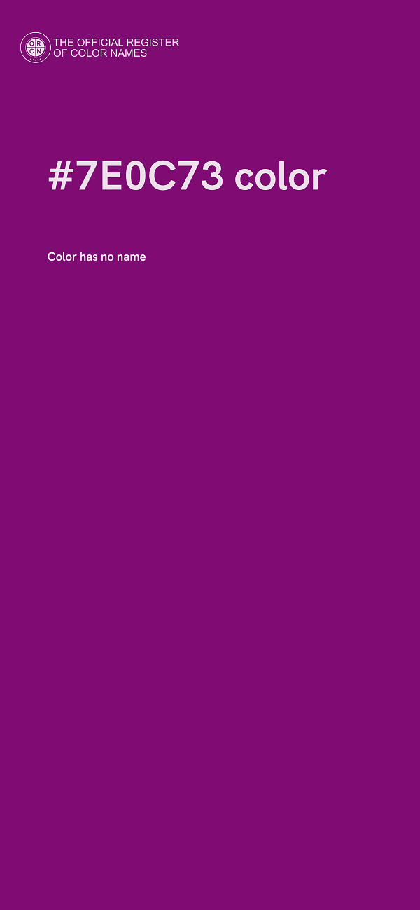 #7E0C73 color image