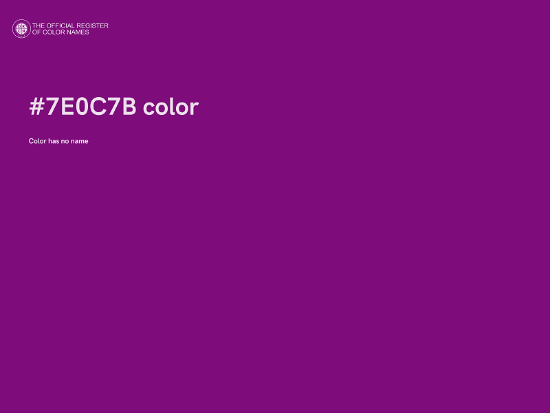 #7E0C7B color image