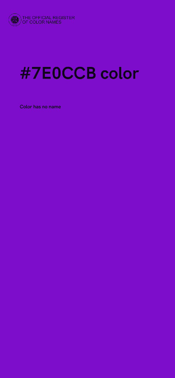#7E0CCB color image