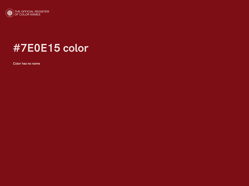 #7E0E15 color image