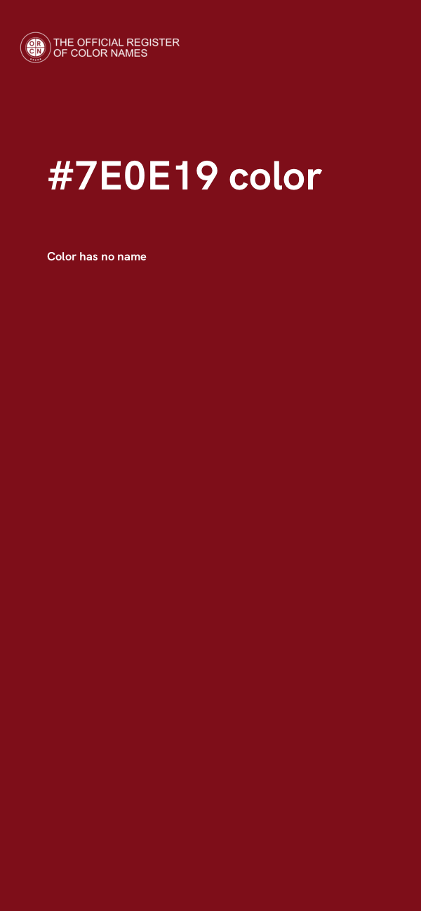 #7E0E19 color image