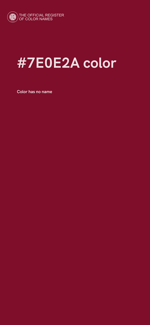 #7E0E2A color image