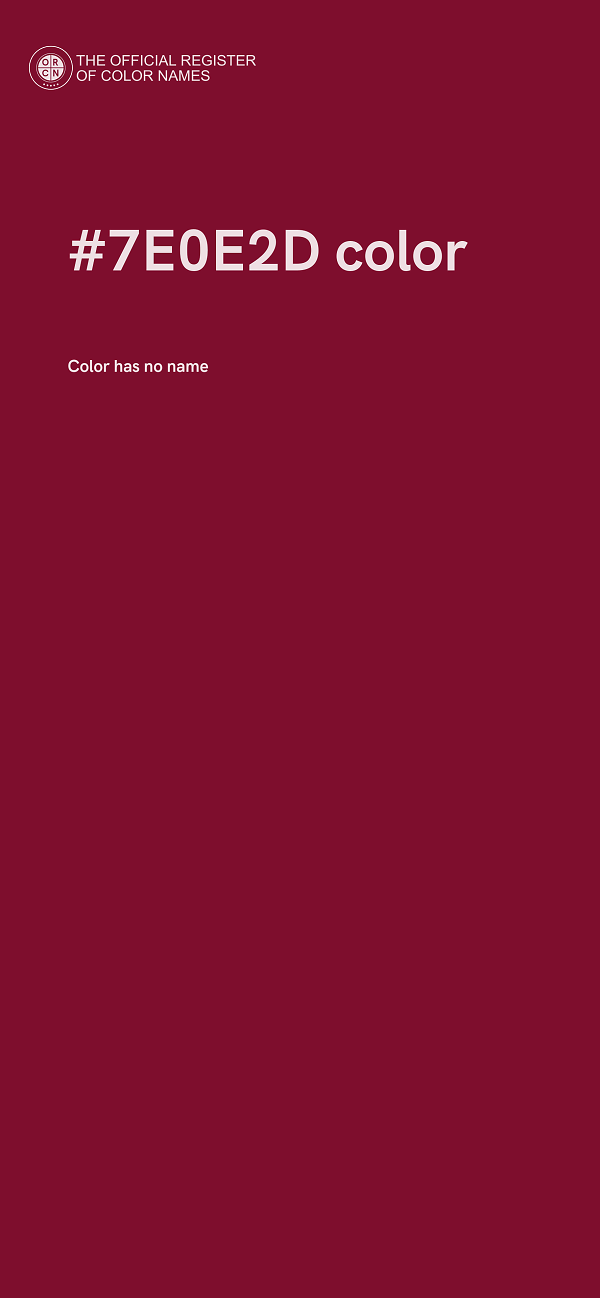 #7E0E2D color image