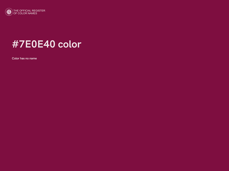 #7E0E40 color image