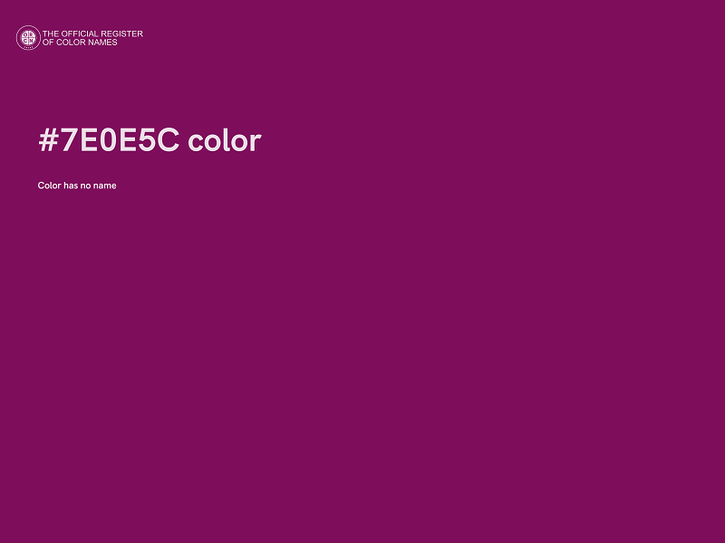 #7E0E5C color image
