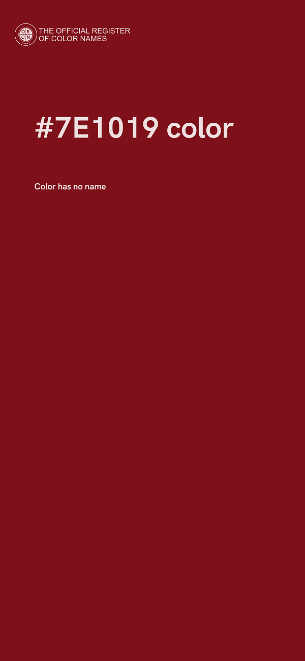 #7E1019 color image