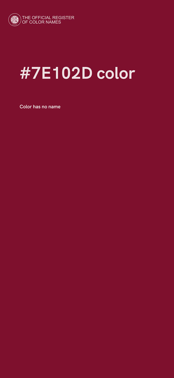 #7E102D color image