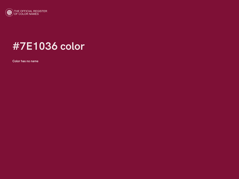 #7E1036 color image
