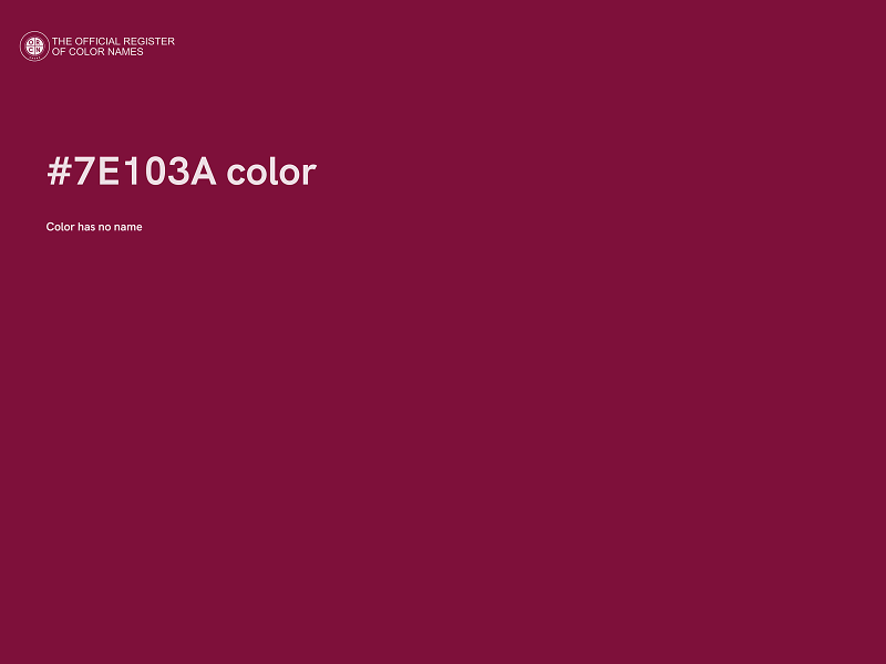 #7E103A color image