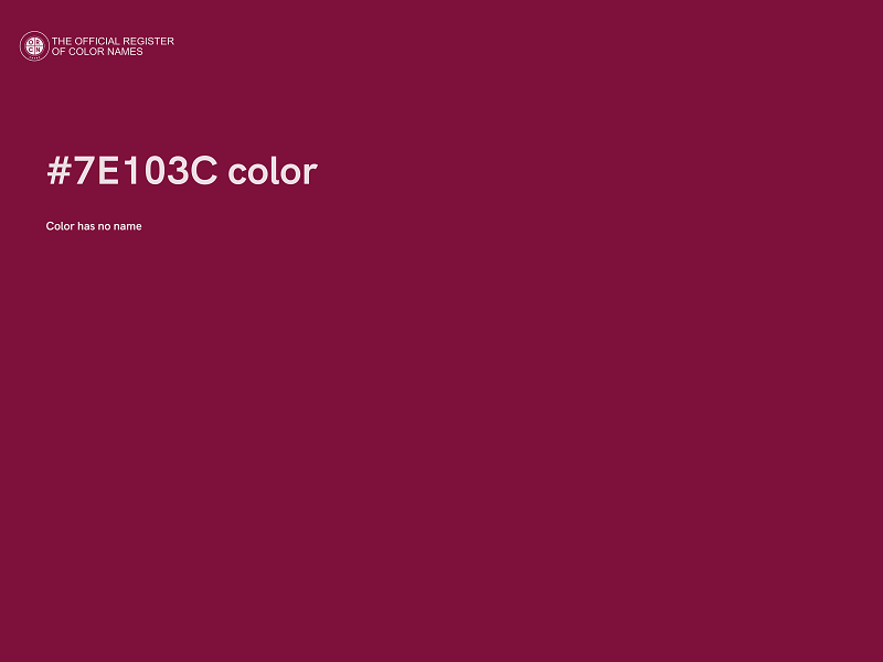 #7E103C color image
