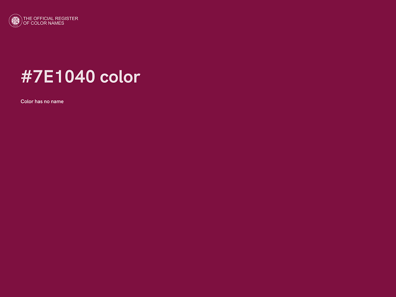 #7E1040 color image