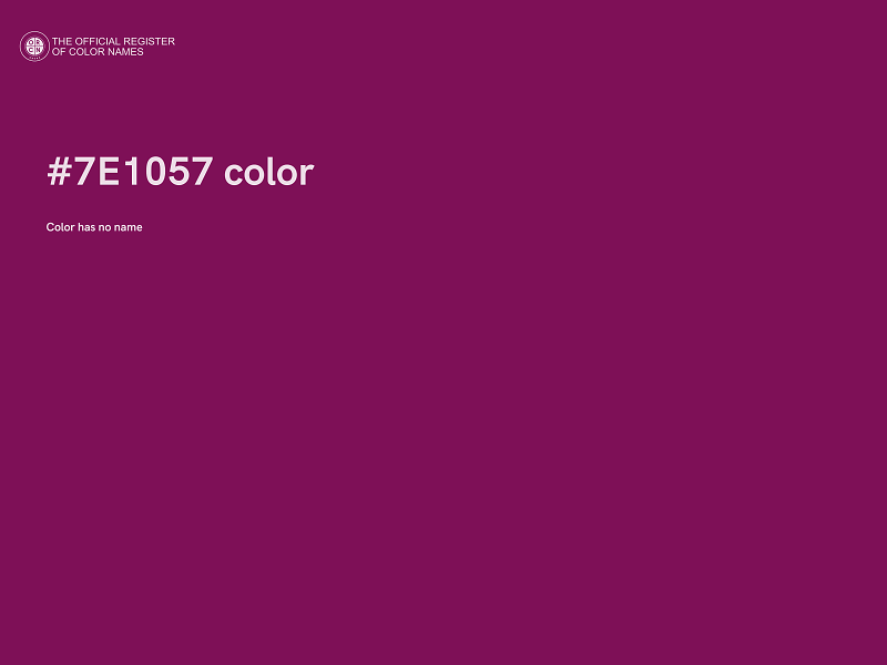 #7E1057 color image